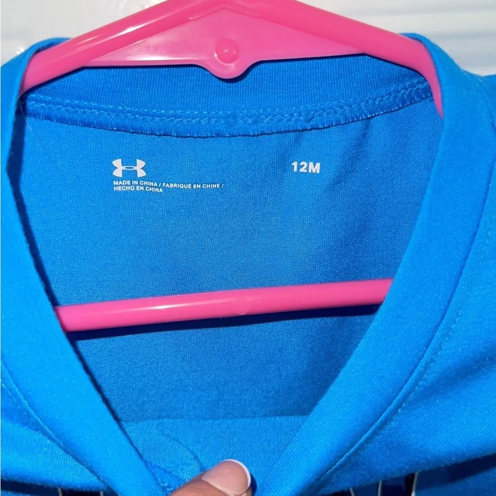 NWT Under Armour Boys 12 Month Long Sleeve Blue - Picture 3 of 4